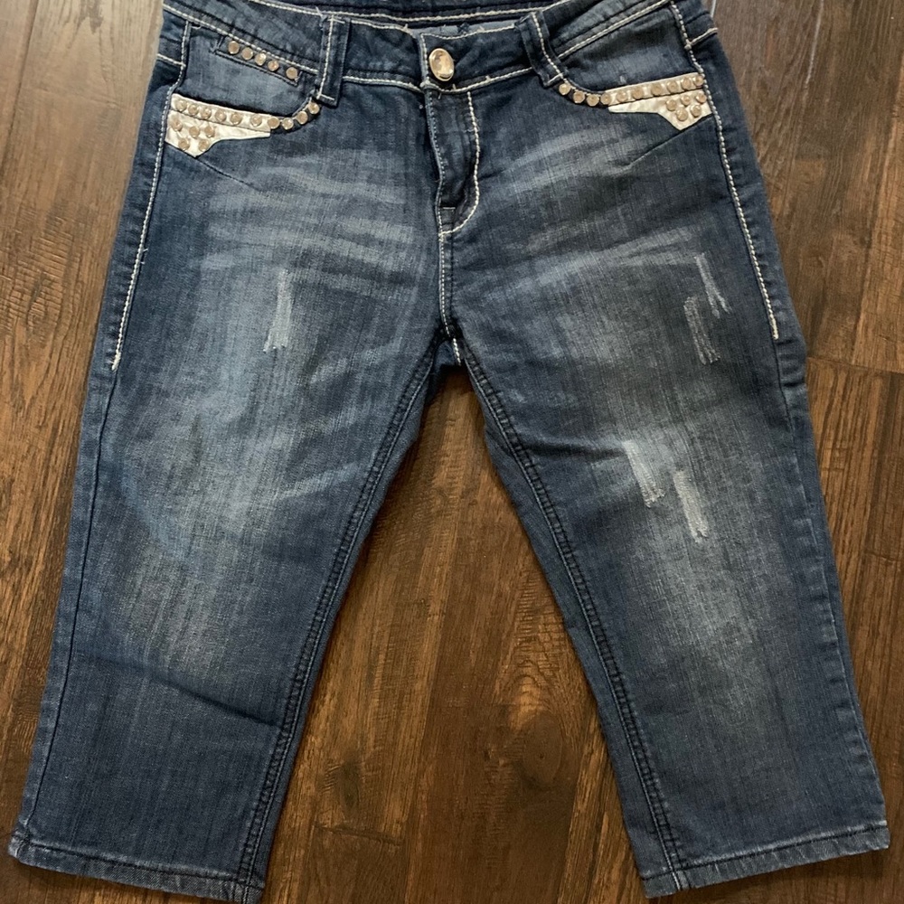 Bling Capri Jeans